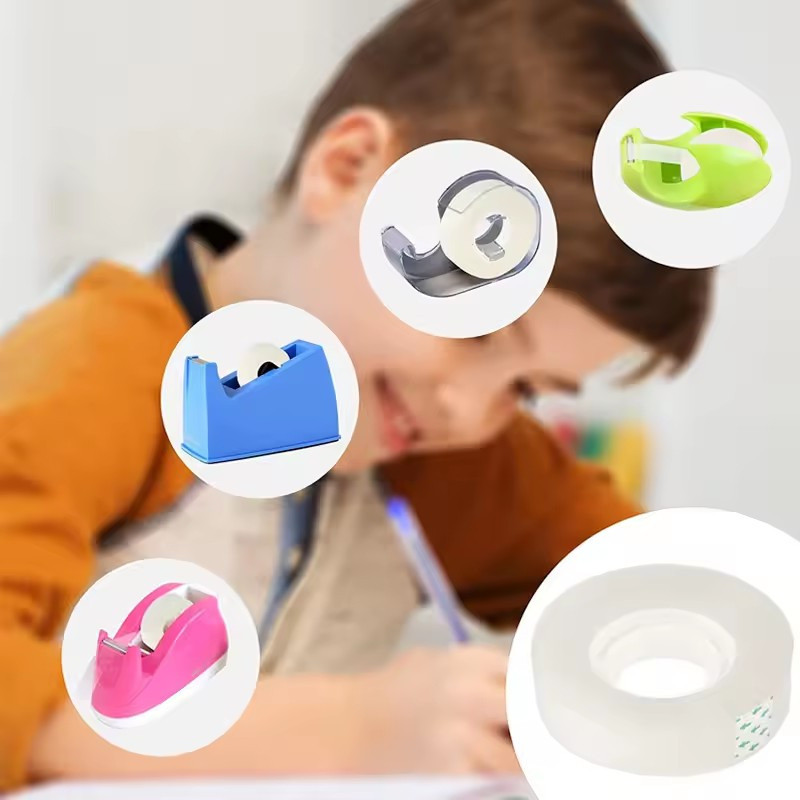 เทปโปร่งใสขนาดเล็กเทปซ่อมไม่ทําเครื่องหมายเครื่องมือบรรจุภัณฑ์ ทําเอง โรงเรียนสํานักงานบ้านบรรจุภัณฑ์เทปเหนียว