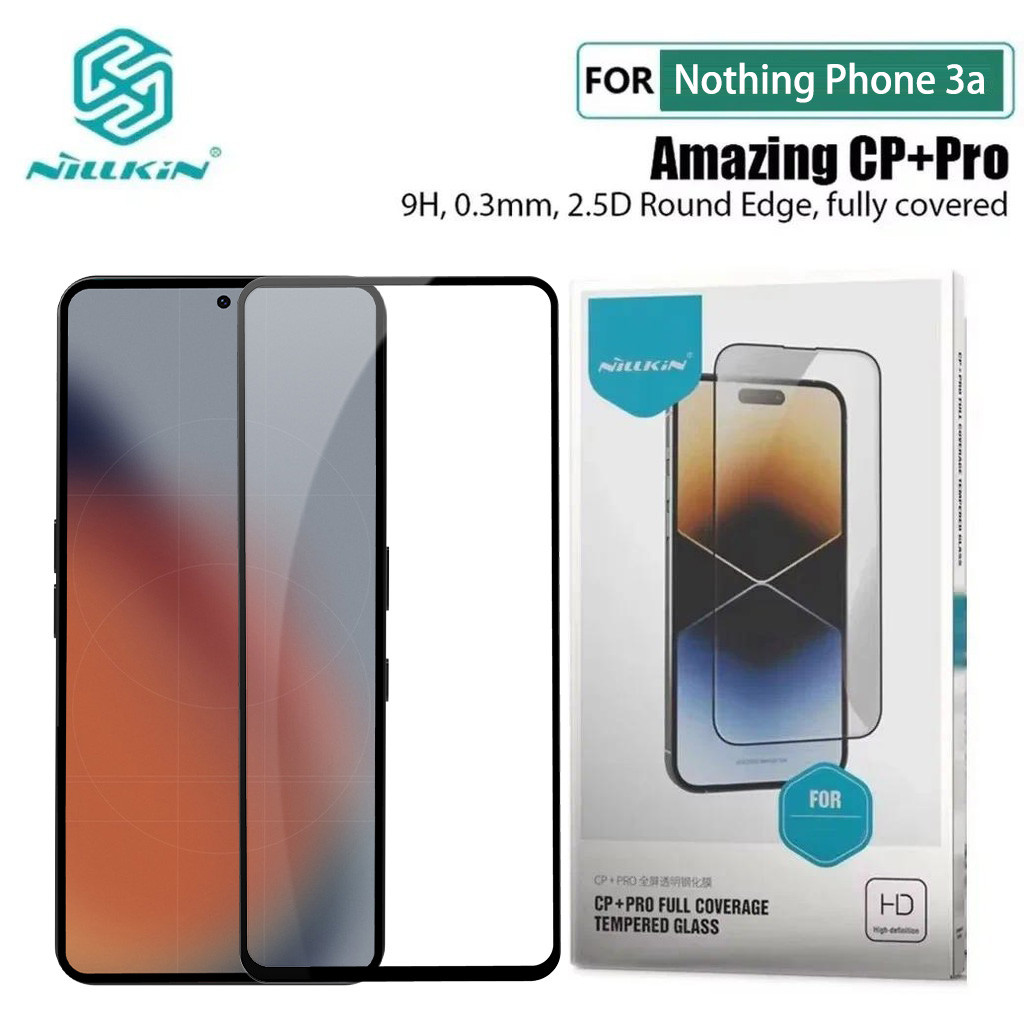 ฟิล์มกระจก Nothing Phone 3a Nillkin CP+Pro แบบเต็มจอ ฟิล์มกระจกสำหรับ Nothing 3A Pro