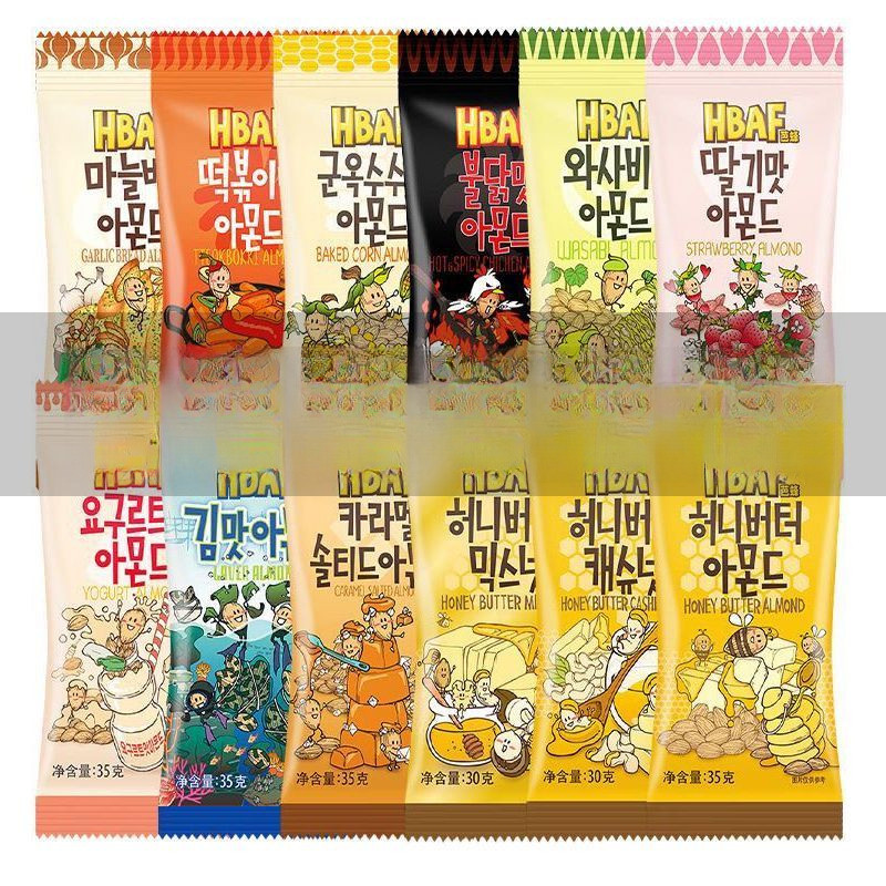 Korean HABF Tom's Farm Original Almonds Honey Almonds Korean Imported Snacks Almonds