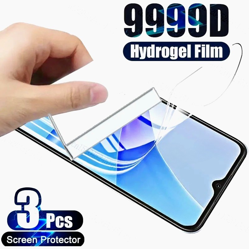 ‌3pcs HD Anti Glare Hydrogel สําหรับ Redmi หมายเหตุ 11T 11SE 11S 11R 11E 11 10 10S 10T 9S 9T 9 8T 8 