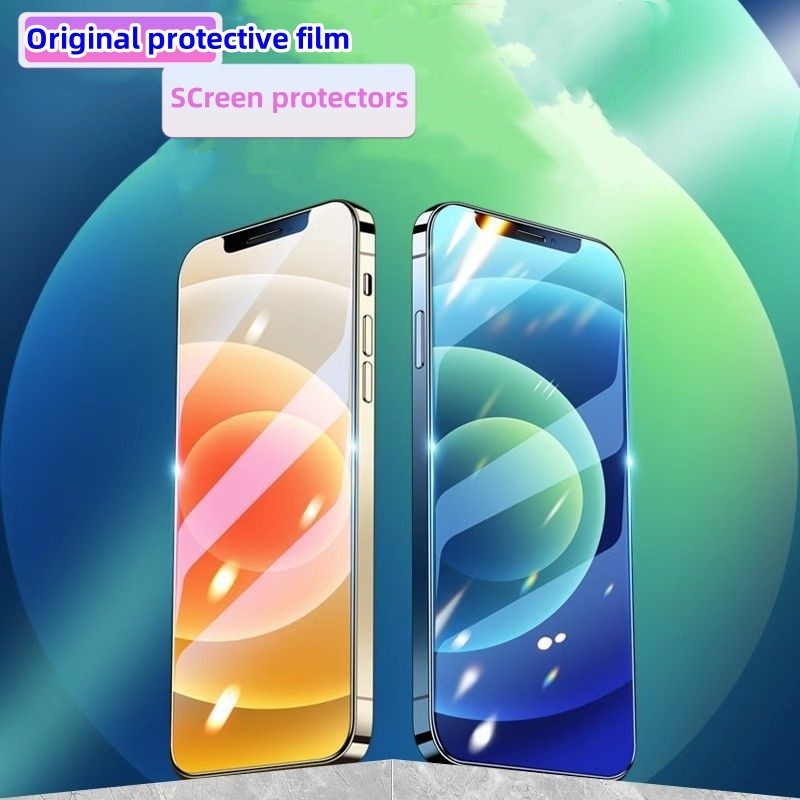(ตัวป้องกันหน้าจอ) กระจกนิรภัยกันรอยหน้าจอ สําหรับ iPhone11PROMAX 13PRO MAX 15 14 13 12 11 promax xs xr xsmax 5 6 7 8 plus