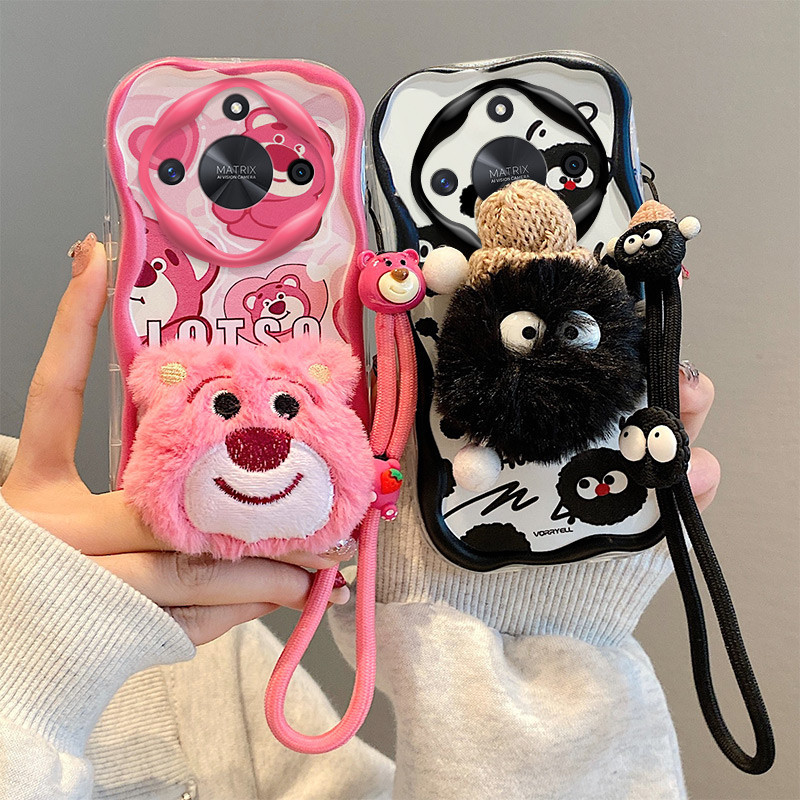 เคสโทรศัพท์มือถือ ผ้ากํามะหยี่ขนนิ่ม กันกระแทก ลายตุ๊กตา สําหรับ Huawei Honor X9b 5G ALI-NX1
