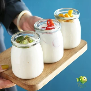 YOYO กระปุกพุดดิ้ง พร้อมฝาปิด 100ml 150ml 200ml สําหรับใส่อาหารเด็ก โยเกิร์ต ของหวาน Pudding Bottle