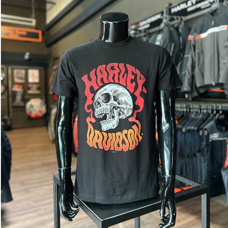 Harley-Davidson ® เสื้อยืดแขนสั้นลิขสิทธิ์แท้