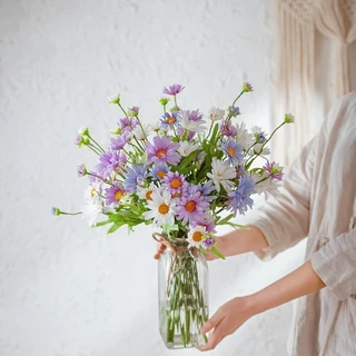 ดอกไม้ปลอม ดอกเดซี่ Daisy Flower ดอกไม้ประดิษฐ์ ดอกเดซี่ตกแต่ง รูปลักษณ์สวยงามสีสันสดใส เดซี่ ช่อดอกไม้ มีให้เลือก 5สี