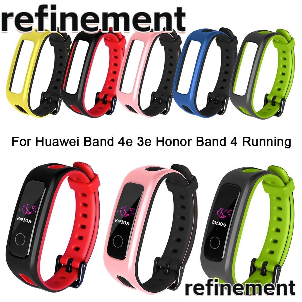 Refinement สายนาฬิกาข้อมือซิลิโคน แบบนิ่ม สําหรับ Huawei Band 4e 3e Honor Band 4 Running