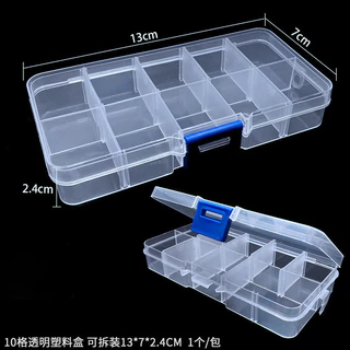 กล่องพลาสติกใส ถอดออกได้ สําหรับเก็บเครื่องประดับ ต่างหู DIY