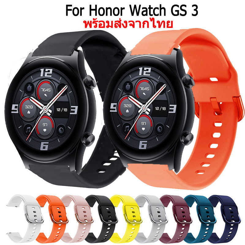 สายนาฬิกา Honor Watch GS 3 สายนาฬิกาข้อมือซิลิโคน แบบนิ่ม สําหรับ honor gs3 New Smartwatch นาฬิกาอัฉริยะ
