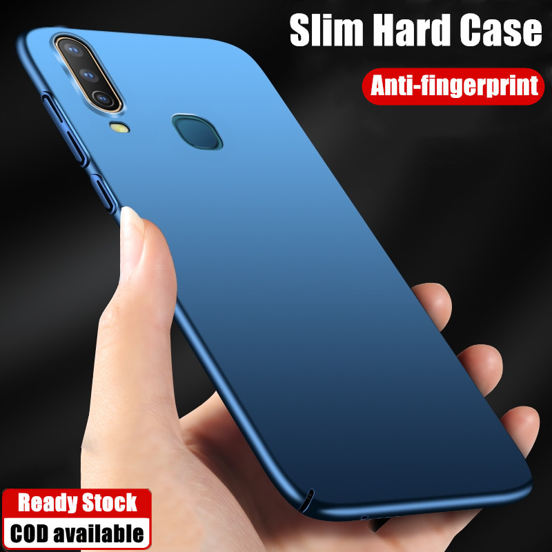 สําหรับ Vivo Y17 Y15 1901 1902 1916 Slim Fit แข ็ งแรงทนทานพลาสติกลื ่ น Matte Finish Grip เคลือบ Anti-scratch กรณี