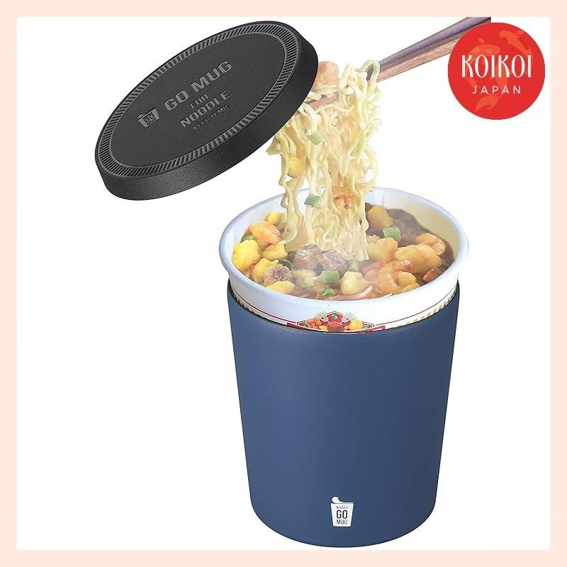 CB JAPAN Gomug Ramen Cup Noodles Instant Noodle Insulated Mug 460ml Blue Vacuum Insulated Stainless