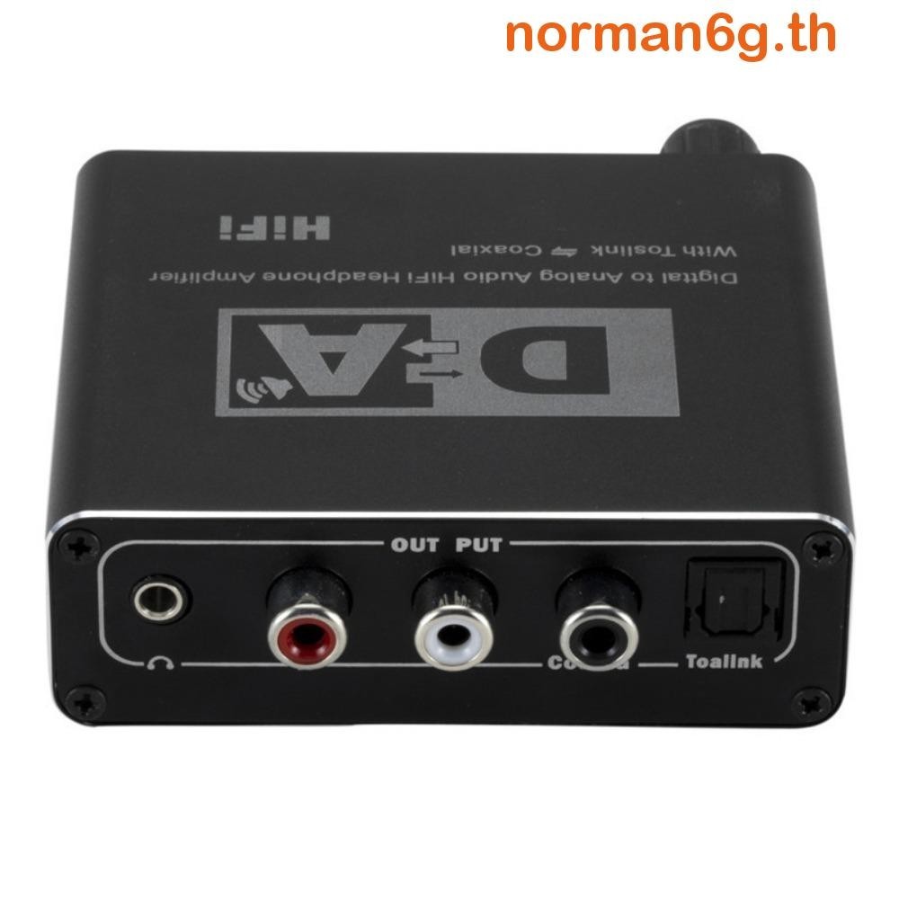 Anorman DAC Digital To Analog Audio Converter, Toslink Bidirectional Switch, 192KHz RL Audio Converter Decoder