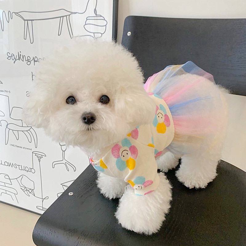 Pet Princess Skirt Cat Skirt Bichon Bo Yorkshire Mei Teddy Small Dog Clothes