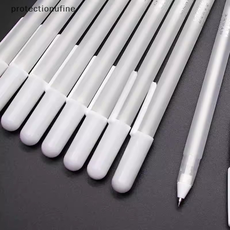 Prne 3 ชิ ้ นสีขาวเจลหมึกปากกาคลาสสิก Gelly Roll Art Highlight Marker ปากกา Bright White Manga Marker ปากกา Art Paing ปากกา PRNE