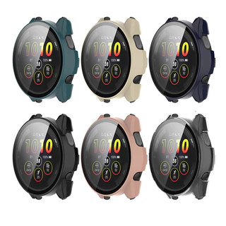 เคสป ้ องกันเต ็ มรูปแบบสําหรับ Garmin Forerunner 165 165 เพลงเพลงป ้ องกันหน ้ าจอกรณี PC Shell ฟิล ์ มกระจกนิรภัย