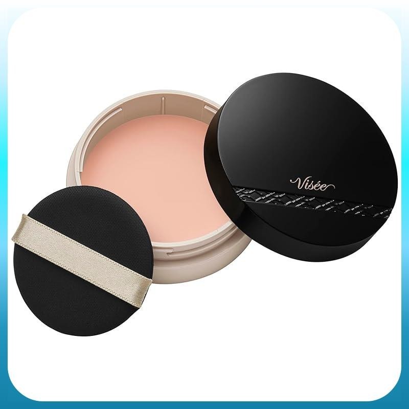 Visee Glow Balm Foundation 01 Light Beige 15g SPF15/PA++ contains beauty essence ingredients for a radiant, pore-smoothing finish.