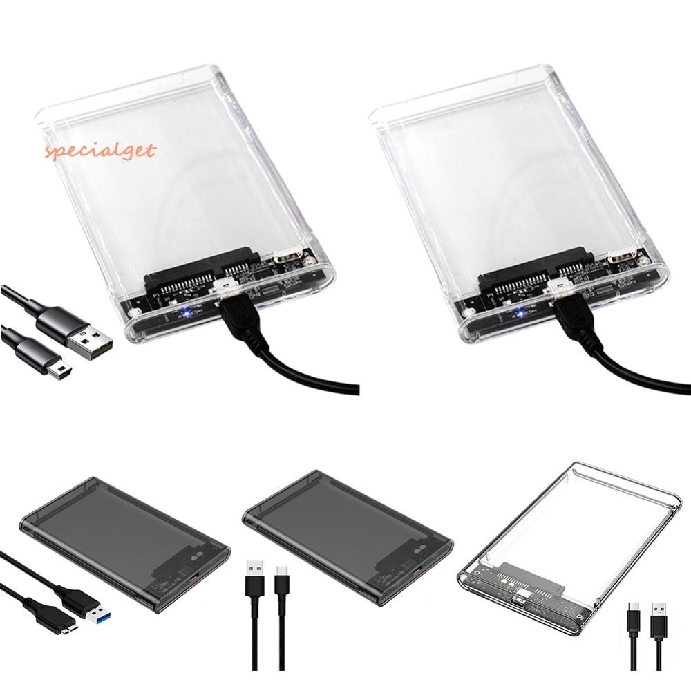 Usb3.0/type C 2.5\\ กล่องใส่ฮาร์ดไดรฟ์ Solid State ไดรฟ์กล่อง SATA เป็น USB3.1 HDD SSD สําหรับ MacBook Notebook PC [specialget.th]