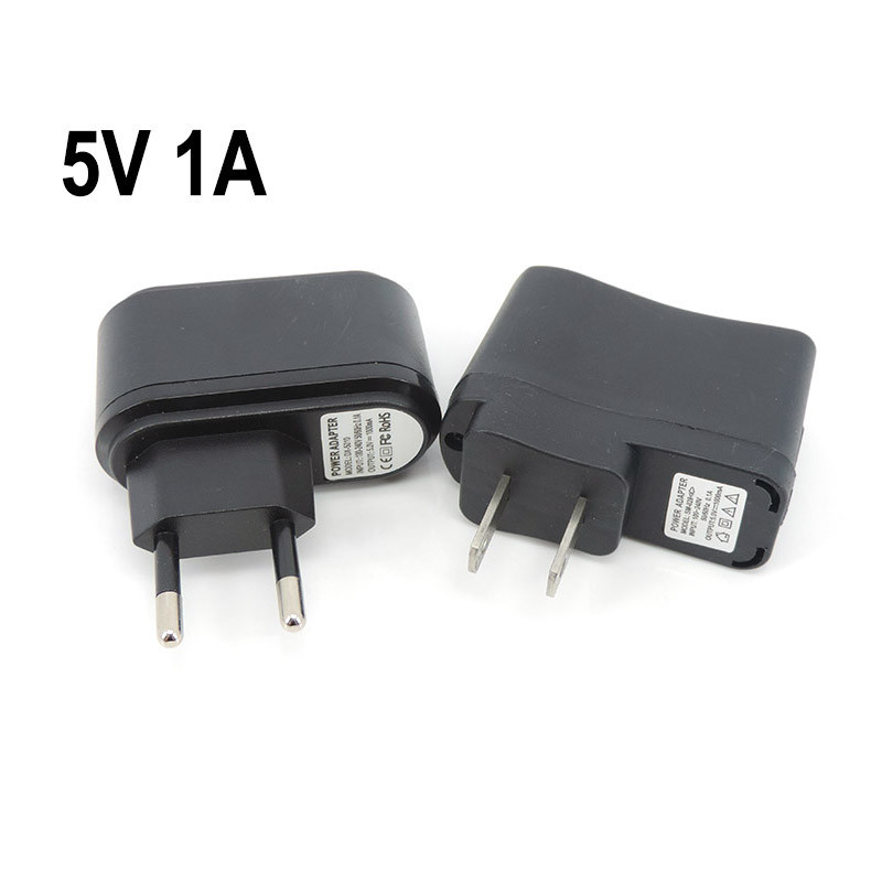 220v AC ถึง DC EU/US 5V 1A 1000ma พอร์ต USB ชาร์จ Wall Adapter ปลั๊กโทรศัพท์มือถือ Charger 100 V-240 V สําหรับไฟ led thh1