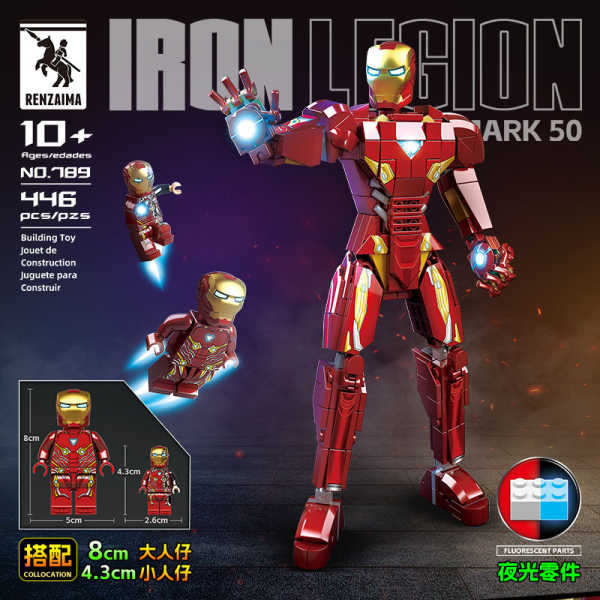 Avengers 4 Iron Man LEGO รูปเครื ่ อง Hulk Mecha MK85 Boy Building Blocks Minifigure 8wxynb02.th20240510180225
