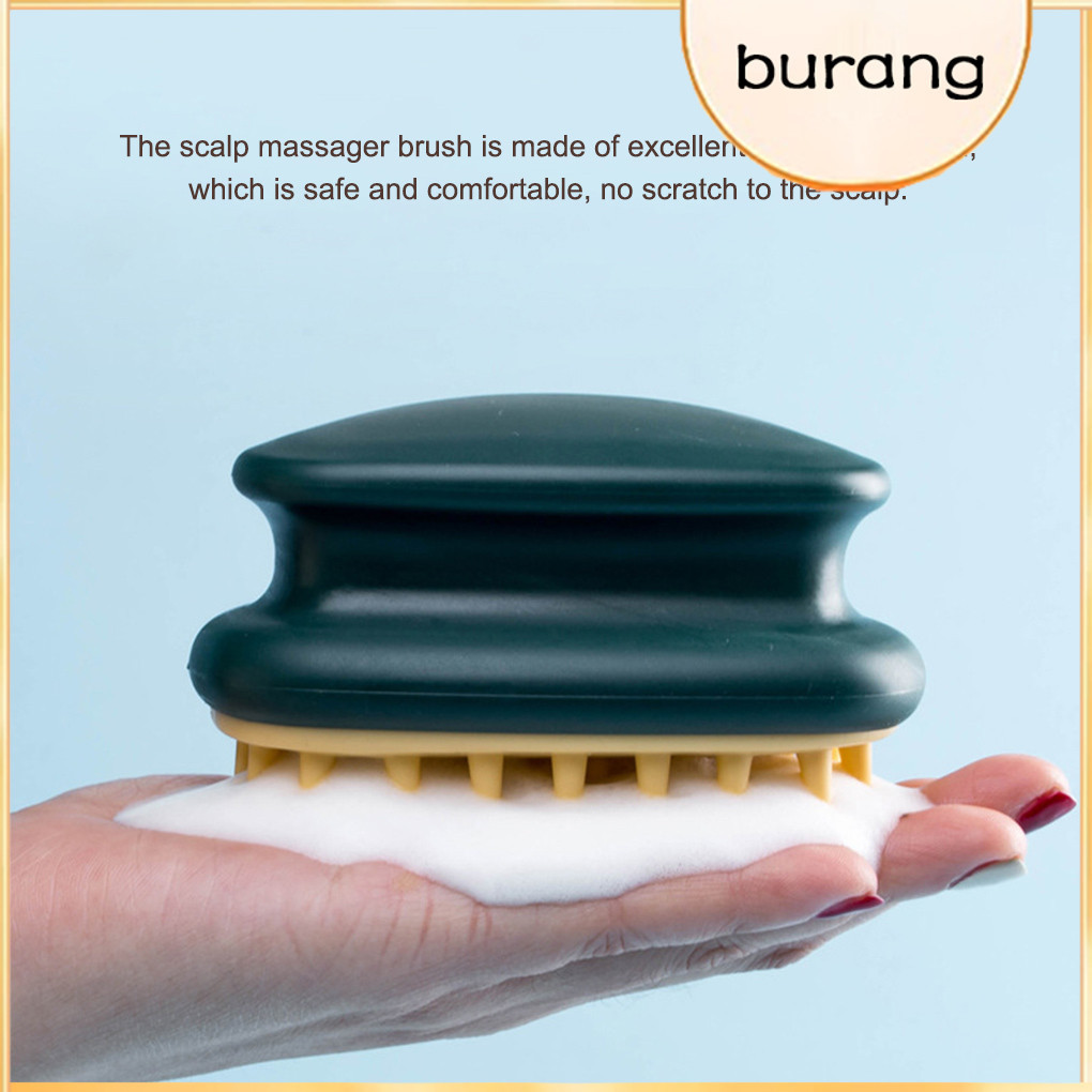 Buran1/2/3 หนังศีรษะนวดบ้านอุปกรณ์อาบน้ําผมนวดผม Scrubbers แปรงทําความสะอาดร่างกายเครื่องมือสําหรับผมทําความสะอาดนวดใช้