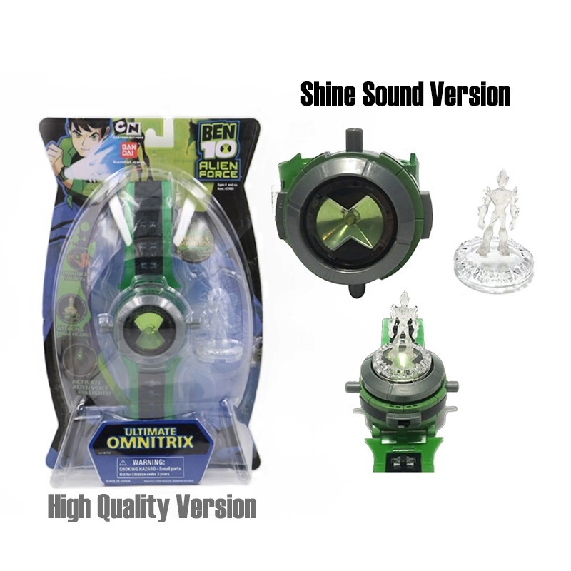 9pcs Ben 10 ชุดตุ๊กตารูป Omnitrix นาฬิกาของเล่น Ben 10 Alien Force Omnitrix มัลติฟังก์ชั่นนาฬิกาเด็กสําหรับของขวัญ