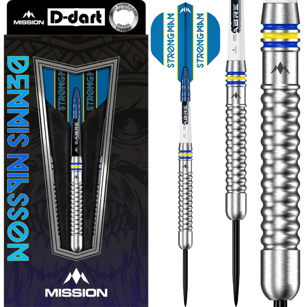 ลูกดอกปลายเหล็ก MISSION - 23G/25G ชุดโผเหล็กทังสเตน Dennis Nilsson (ARROW DART KELULI)