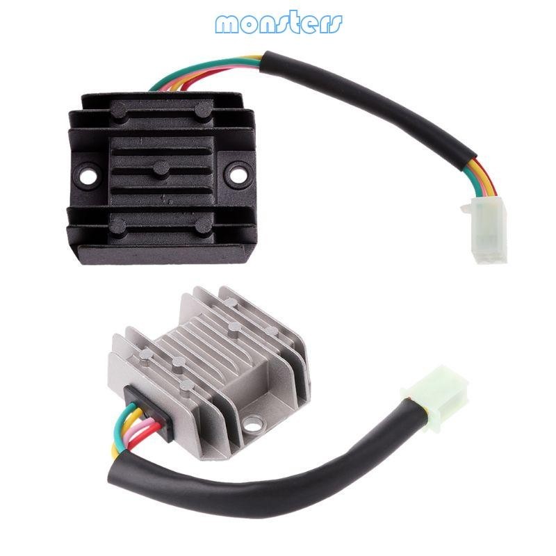 Mon สําหรับ ATV GY6 50 150cc สกู ๊ ตเตอร ์ 4 สายตัวควบคุมแรงดันไฟฟ ้ า Rectifier รถจักรยานยนต ์ เรือ