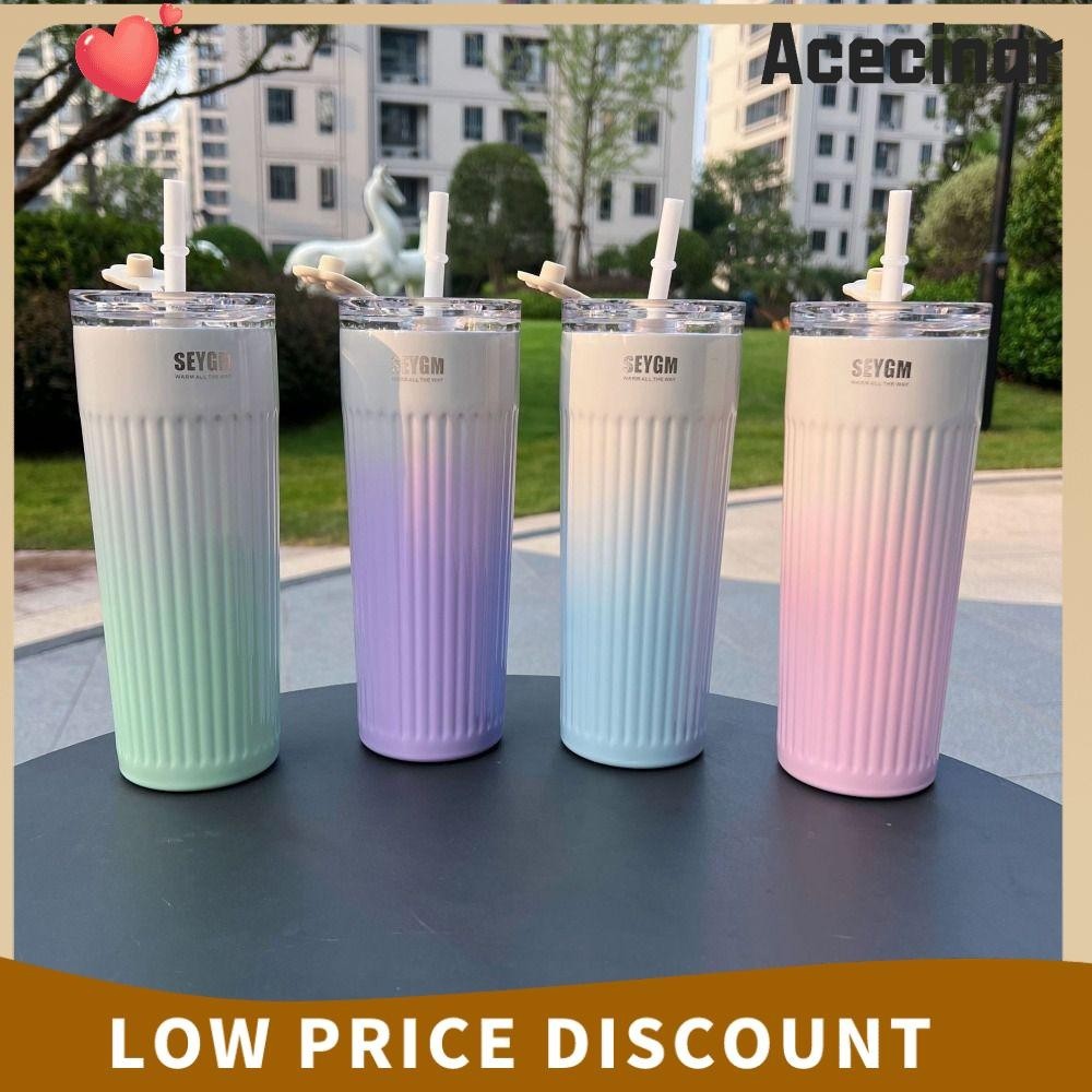 เอซไคนาร์ ขวดนักเรียน, สีไล่ระดับสี 500มล ขวดน้ําร้อนเย็น, เรียบง่ายป้องกันการรั่ว304ถ้วยฉนวนสแตนเลสกลางแจ้ง