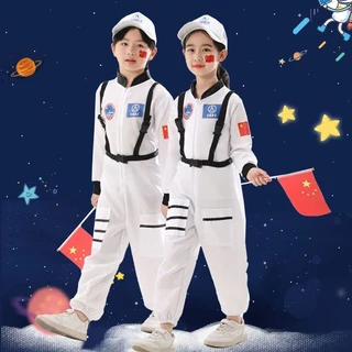 ชุดอวกาศนักบินอวกาศเครื ่ องแต ่ งกายเด ็ กบทบาทคอสเพลย ์ เสื ้ อผ ้ า