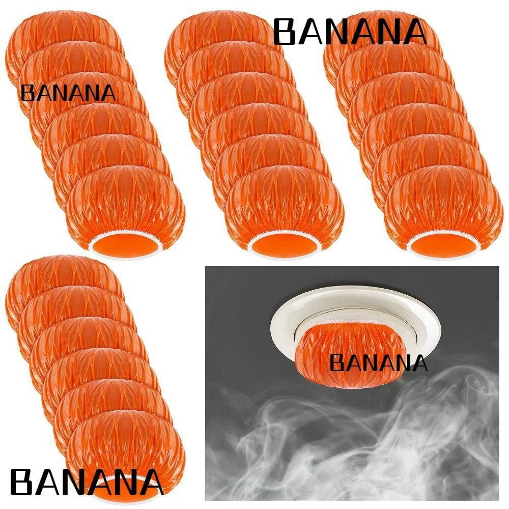 Banana1 Fire Alarm Dust Cover , Elastic Orange Smoke Detector , Stop The Alarm Thicken Plastic Paint