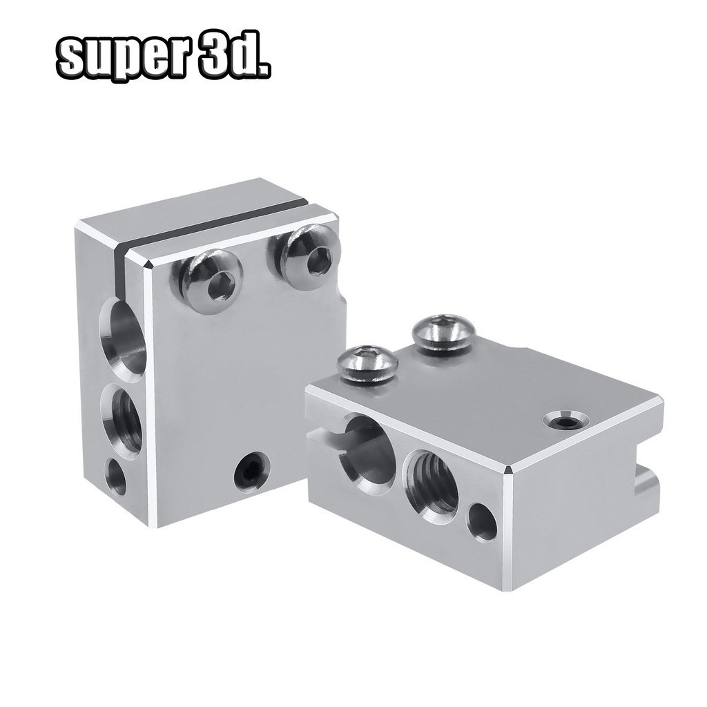 2/1pcs Upgrade PT100 Aluminum Volcano Copper Heat Block For E3d Volcano Hotend 3D Printer Heated Blo