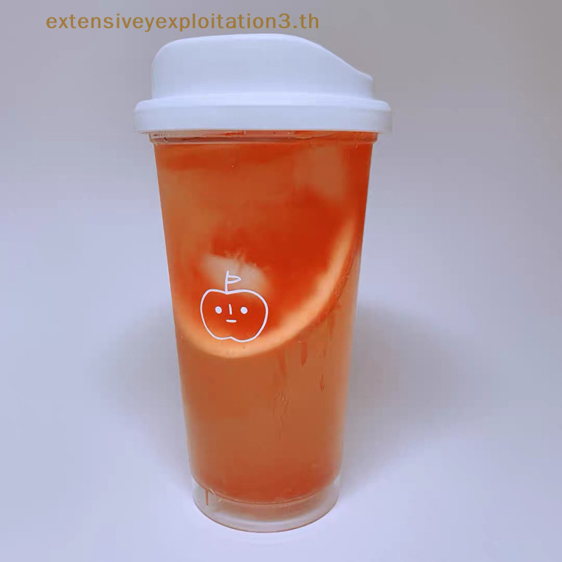 # Hgth # Kawaii ขวดน้ําพลาสติกสําหรับน้ําผลไม้นมชากาแฟ Tritan School Leak-proof ขวดดื่มแบบพกพา Creative ถ้วย BPA ฟรี