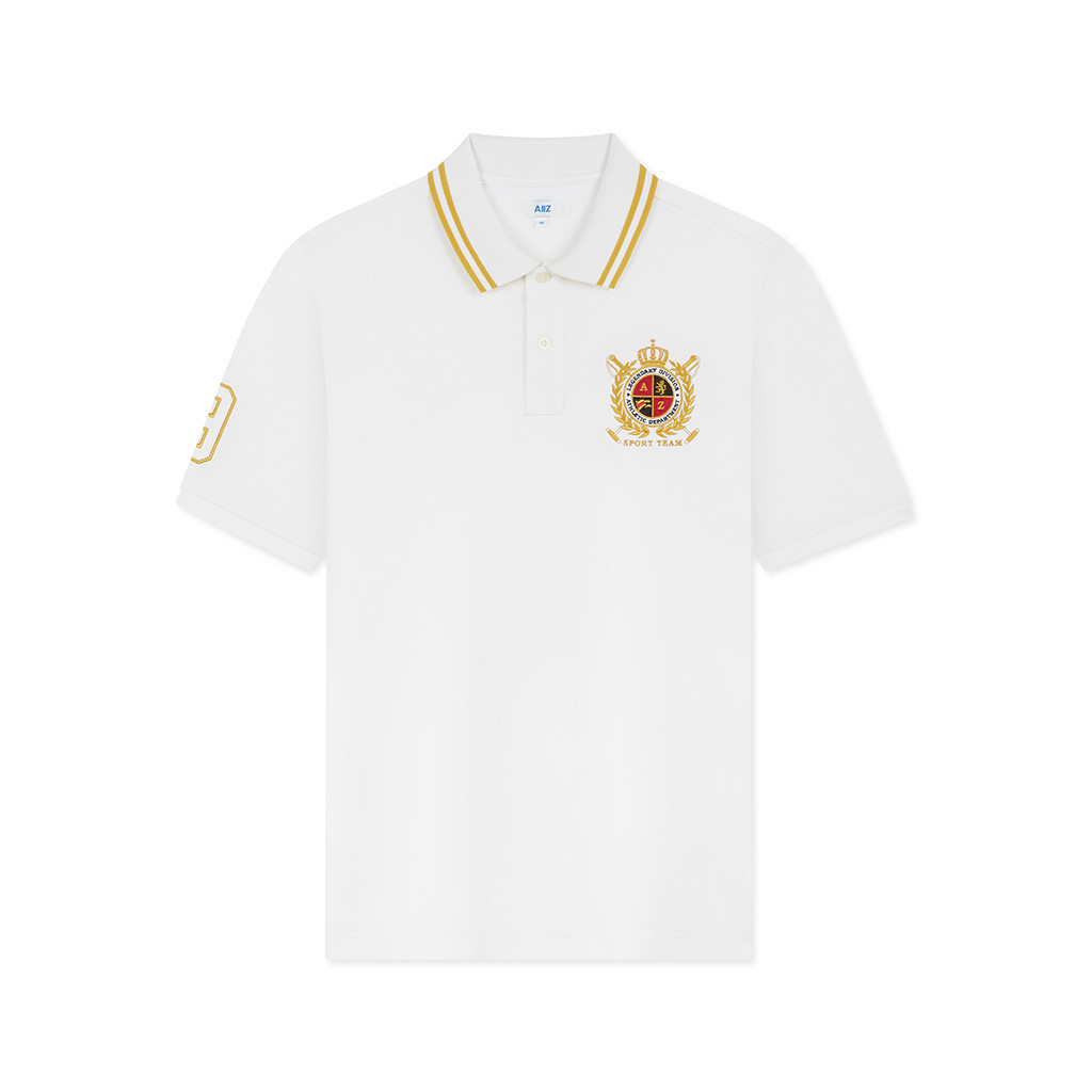 AIIZ (เอ ทู แซด) - เสื้อโปโลผู้ชายปักลายกราฟิก Men's Embroidery Polo Shirt