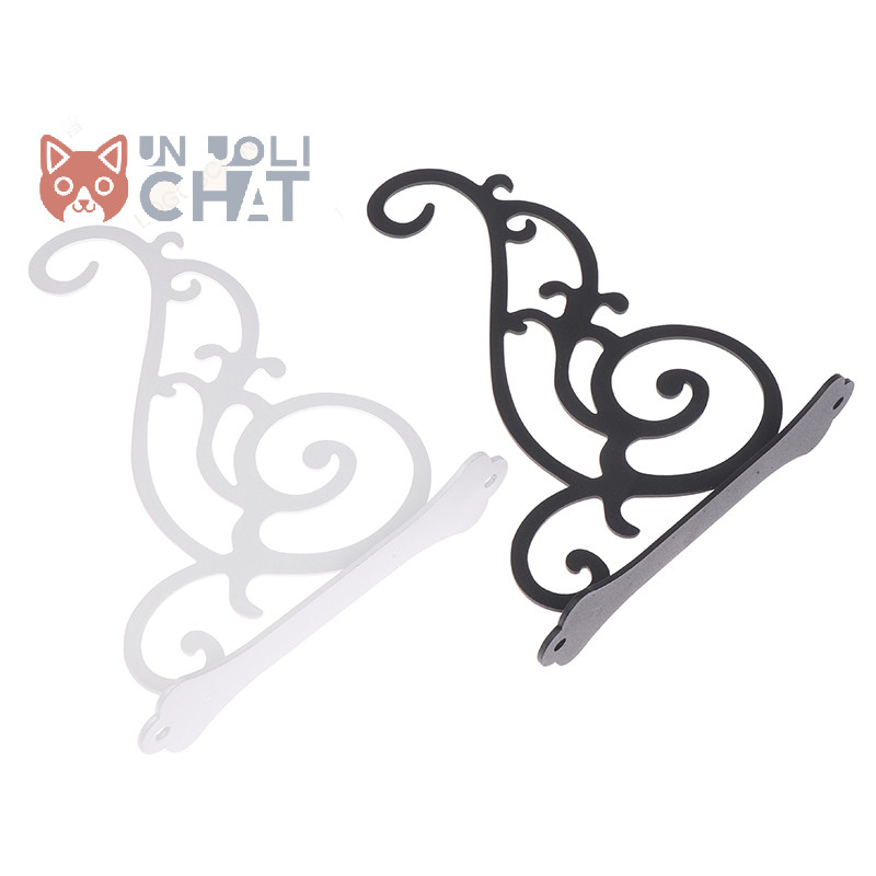 ดีแขวนตะขอแขวนแขวนผนังนกดอกไม ้ หม ้ อตะกร ้ าชาวไร ่ โคมไฟโลหะ Chime Wind Mount Hook Garden Decor ดี