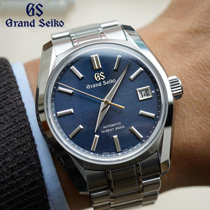 Grand Seiko GS Watch for Men Three Needle Exquisite Dial Auto Date Analog Quartz Movement Staineless Steel Watch