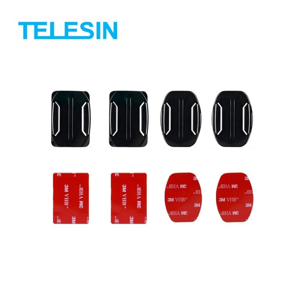 Telesin Telesin Flat & Curve Adhesive Mount With 3M Adhesive ตัวยึดแบบแบนและแบบโค้งพร้อมกาว 3M By Aquapro
