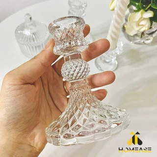 HA เชิงเทียนแก้ว เนื้อแก้วหนา แก้วเนื้อดี ใช้งานสะดวก candlestick