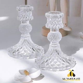 HA เชิงเทียนแก้ว เนื้อแก้วหนา แก้วเนื้อดี ใช้งานสะดวก candlestick
