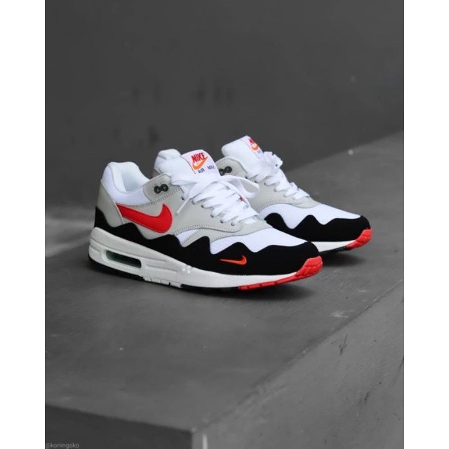 มาใหม ่ NKE Airmax 1 Patta รองเท ้ าผ ้ าใบสีขาว YQEU