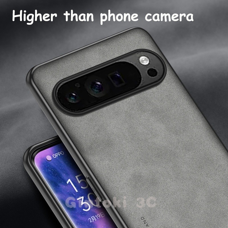 Google Pixel 9 8 7 Pro 8A 7A 6A 6 ปลอกพร้อมขาตั้งแบบพับได้ Kickstand เคสหนัง PU สําหรับฝาครอบ Soft Matte กันกระแทกป้องกันลายนิ้วมือโทรศัพท์ - รูปที่ 3