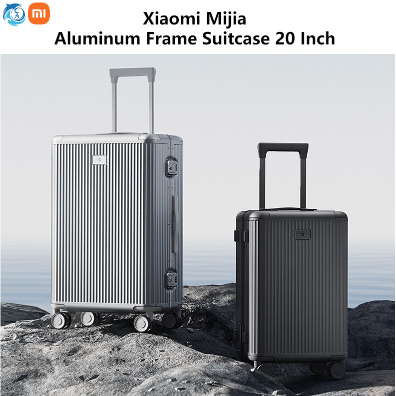 Xiaomi Mi เสี่ยวหมี่ มิเจีย กรอบอลูมิเนียมกระเป๋าเดินทาง20นิ้วอลูมิเนียมอัลลอยด์กรอบกลางการบีบอัดที่แข็งแกร่งทนต่อแรงกระแทกสากลแบบพกพาล้อสากลหลากสีรวมกัน24 26นิ้