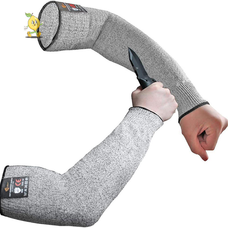 [mozh ] 1 ชิ ้ นระดับ 5 HPPE Cut Resistant Anti-Puncture Work Protection Arm Sleeve Cover [TH ]