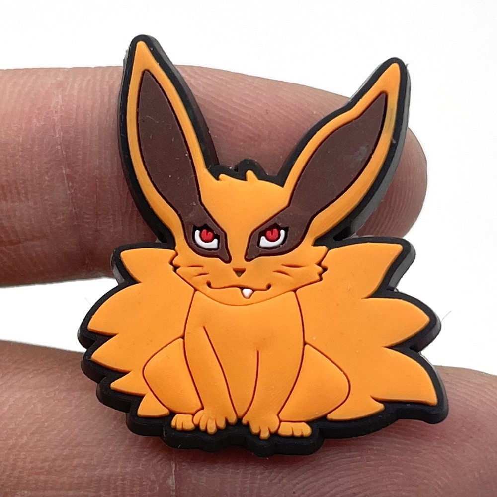 Naruto Jibbitz จิ๊บบิท อุปกรณ์ตกแต่งรองเท้า ชุดเซต Charms ตัวการ์ตูนน่ารัก ลายหลากหลาย แบบหัวเข็มขัด/มีรู