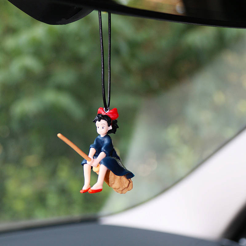 Creative Kiki's Delivery Service Little Witch Kiki Car Pendant Rearview Mirror Pendant Car Decoration Pendant Vu1f