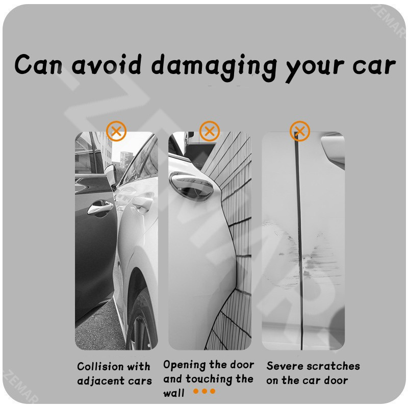 ตกแต่งบ้าน Toyota 4 ชิ้น/เซ็ตประตูรถ Anti-Collision สติกเกอร์ประตูกันชน Anti Collision Pad เบาะสําหรับ Wigo Vios Rush Innova Hilux Raize Avanza Fortuner HiAce Yaris Corolla Altis Ag ส่งด่วน สั่งเลย