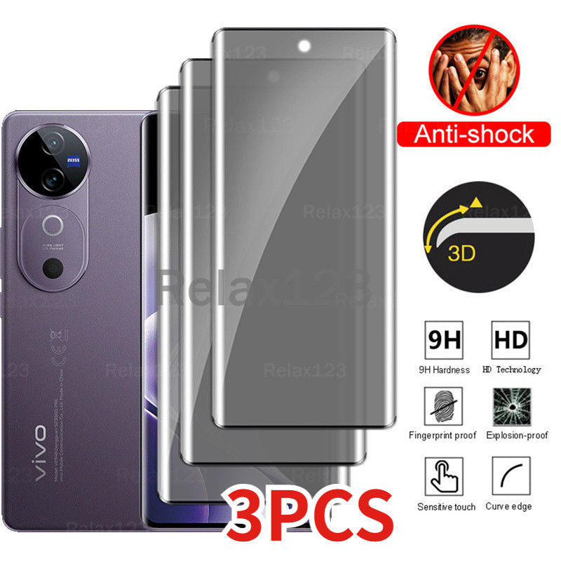 3pcs สําหรับ Vivo V40 5G Anti-spy ความเป็นส่วนตัวสําหรับ Vivo V40 5G Vivo V40SE V40 Lite 2024 กระจกน