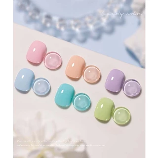 สีทาเล็บเจล สีพาสเทลน่ารัก มีให้เลือกมากถึง 12 สี *พร้อมส่งจากไทย* สีเจลต้องอบนะคะ