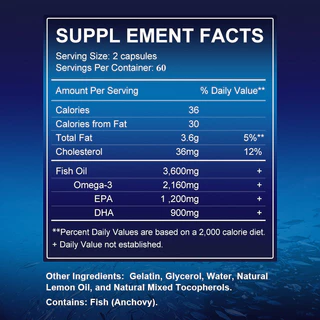 Alliwise Omega3 Fish Oil Capsules with EPA&DHA