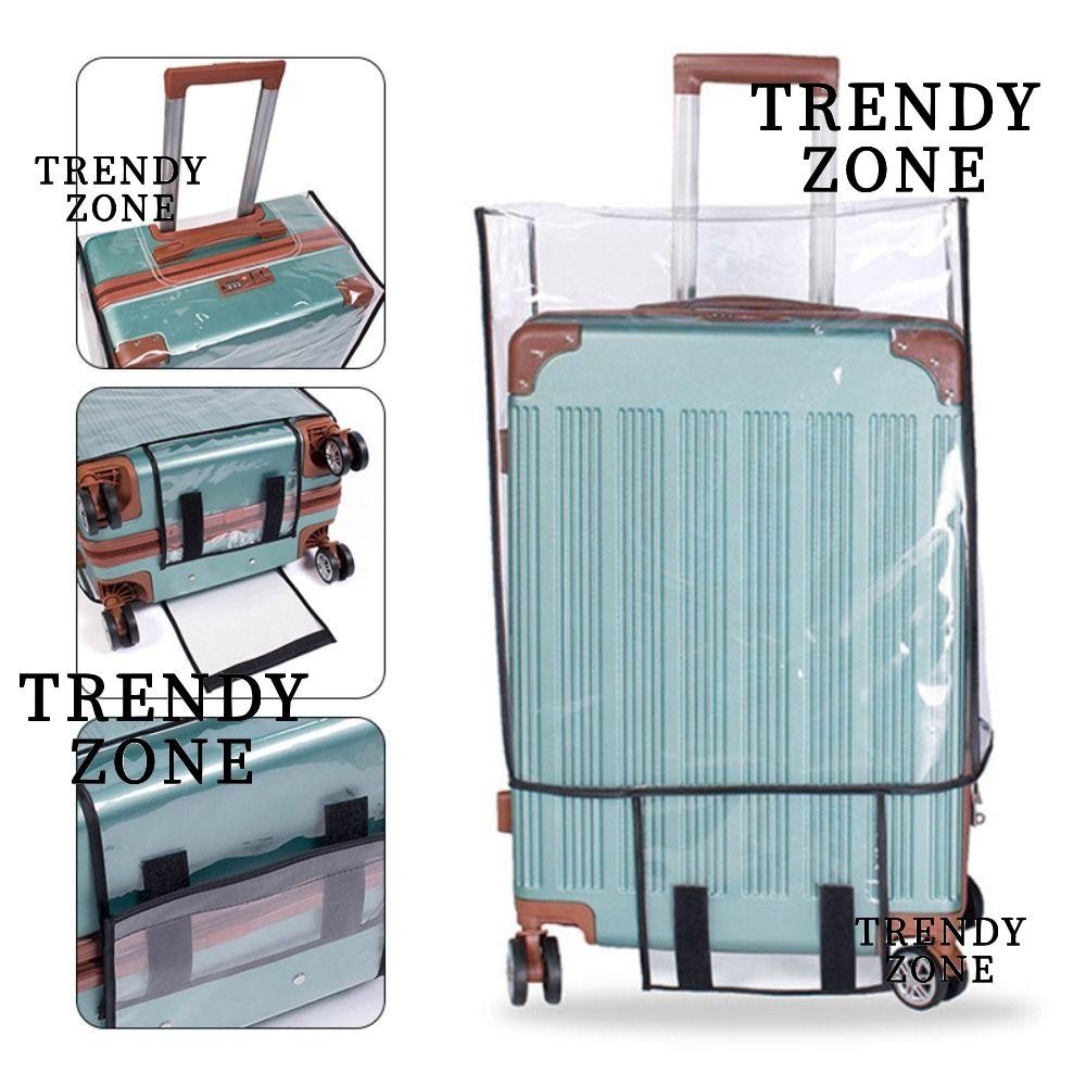 Trendyzone ผ้าคลุมกระเป๋าเดินทางแบบใส, อุปกรณ์การเดินทาง ผ้าคลุมกระเป๋าเดินทางกันฝุ่น, ผ้าคลุมกระเป๋าเดินทาง PVC กันน้ํา