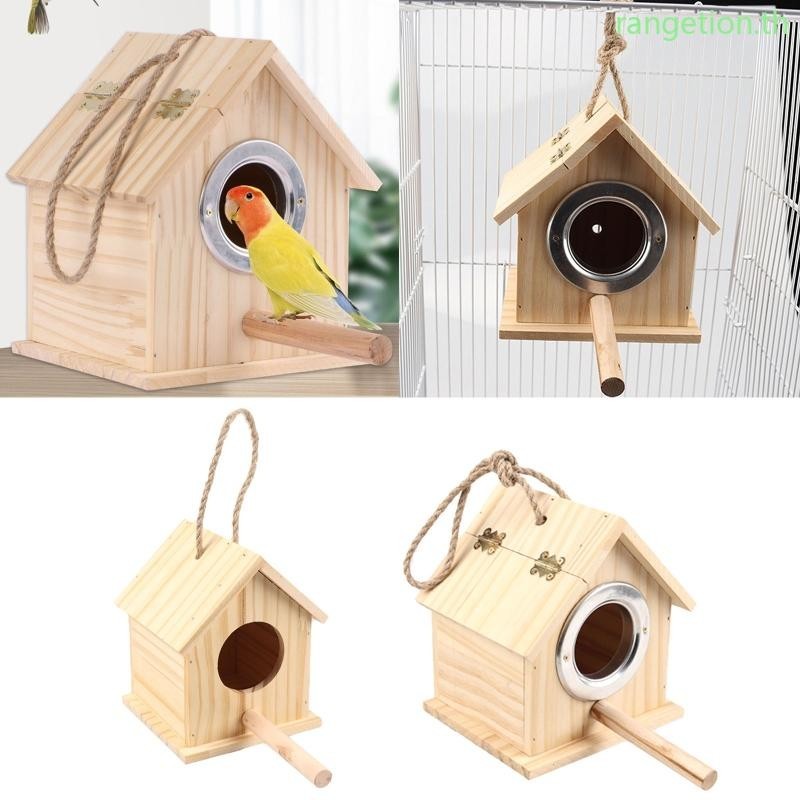Ran Parakeet Nest Box Bird House Bird Nesting House สําหรับกรงบ้านนกสัตว์เลี้ยงชุดรังนก Breeding Box