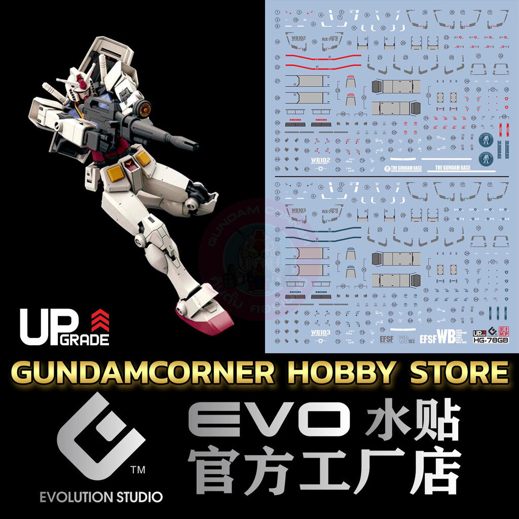 ดีคอลน้ำ EVO® HG RX-78-2 BEYOND GLOBAL HG78BG EVO Water Decal